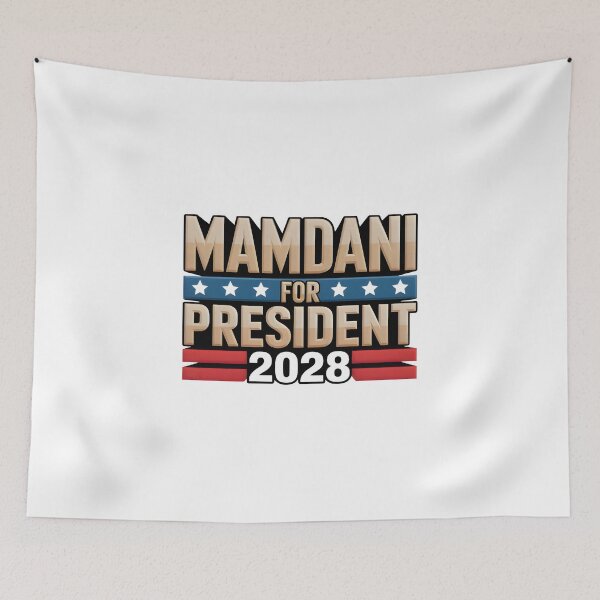 Item preview, Mamdani 2028 – Bold Patriotic Graphic with Star Banner designed and sold by SoftyDesigns.