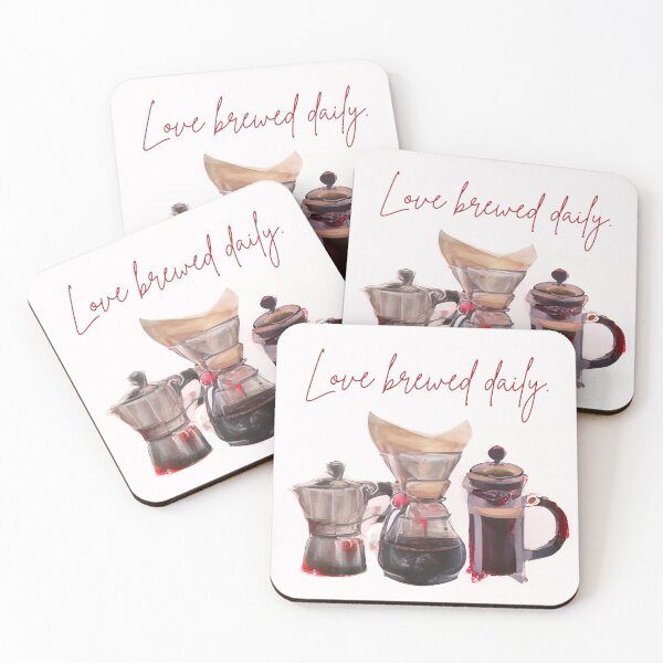 Item preview, Love Brewed Daily designed and sold by Art & Coffee.