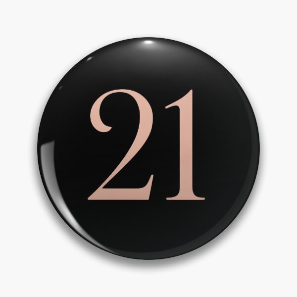 Item preview, 21 Pink Gold – 21st Birthday Celebration Number designed and sold by PunchDrop.