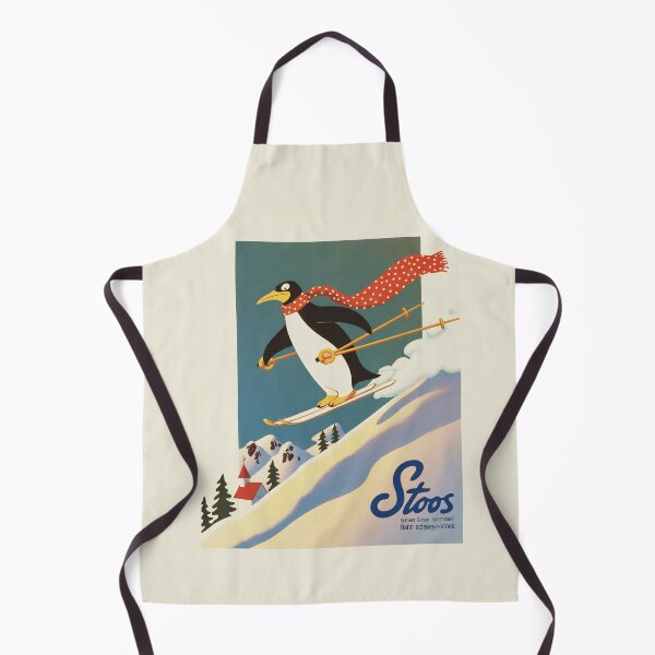 Artikelvorschau, Stoos Schweiz Vintage-Ski-Poster – Niedlicher Pinguin beim Skifahren, alpiner Kunstdruck entworfen und verkauft von paulo silveira.