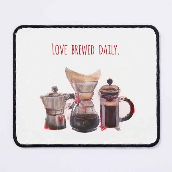 Item preview, Love Brewed Daily – Modern Bold Edition designed and sold by Art & Coffee.