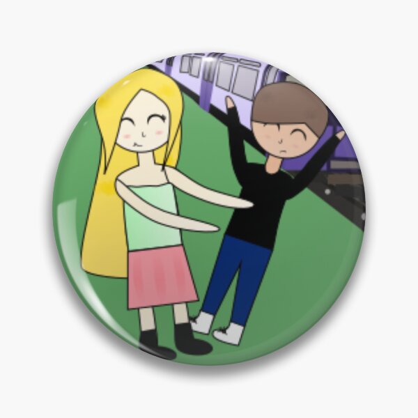 Item preview, Amber pushing Freddie in front of train designed and sold by GooglyEyes-.