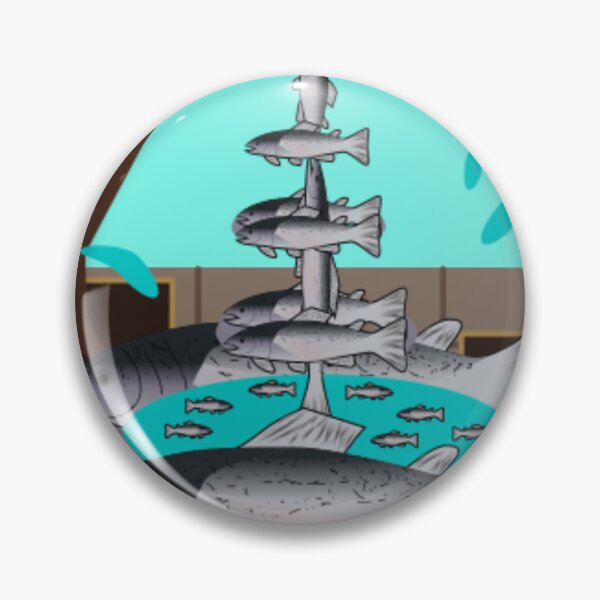 Item preview, Salmon Fountain designed and sold by GooglyEyes-.