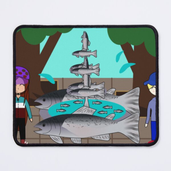 Item preview, Salmon Fountain designed and sold by GooglyEyes-.