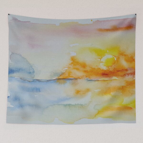Item preview, Watercolour sunset designed and sold by wagtails.art.