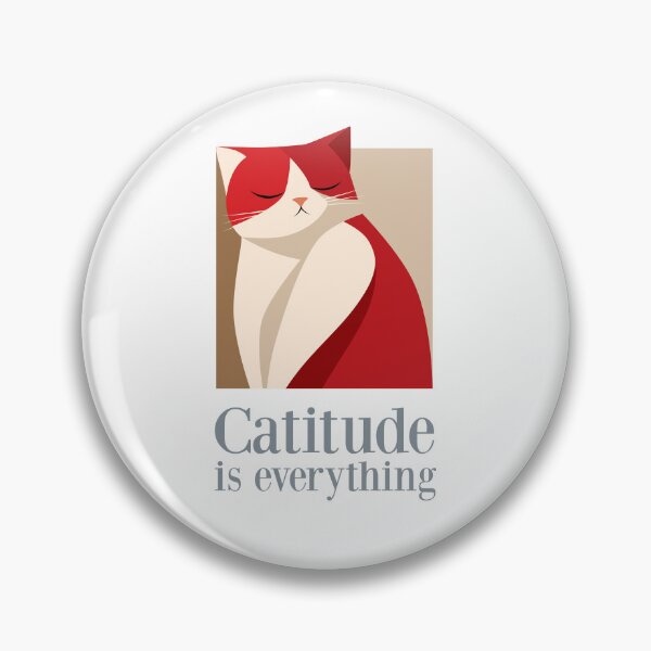 Item preview, Catitude Is Everything | Minimal Sassy Cat Art designed and sold by Cat Quotes.