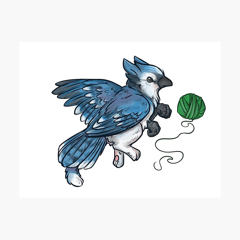 Li'l Birdie Griffin - Blue Jay" Poster by BlacksSideshow | Redbubble