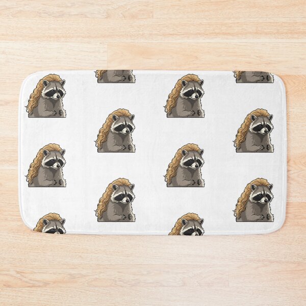 Item preview, Raccoon With A Mullet designed and sold by Pattern Unhinged.
