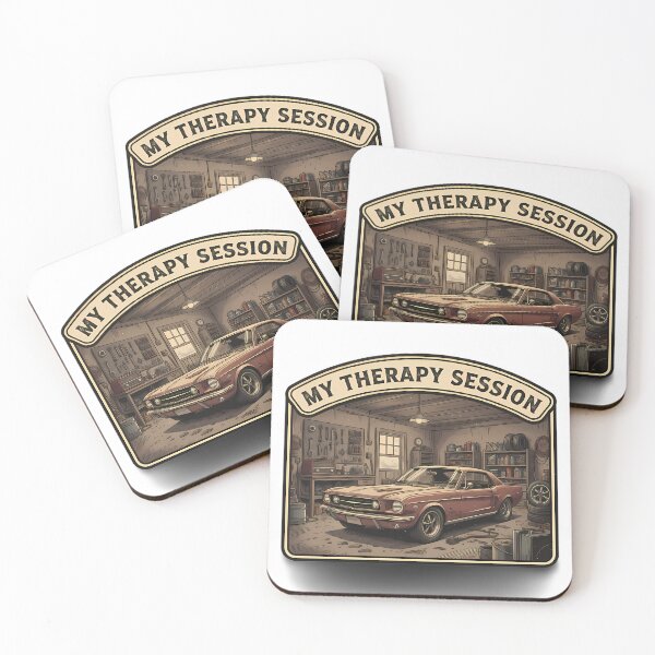 Item preview, My Therapy Session - Vintage Muscle Car Garage Mechanic designed and sold by TobaGallery868.