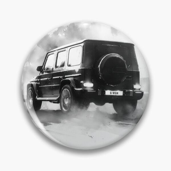 Item preview, Merc 4x4 SUV G-WGN Luxury Sumi e ink painting designed and sold by blackdogshop.