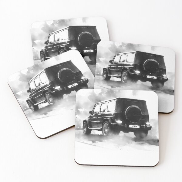 Item preview, Merc 4x4 SUV G-WGN Luxury Sumi e ink painting designed and sold by blackdogshop.