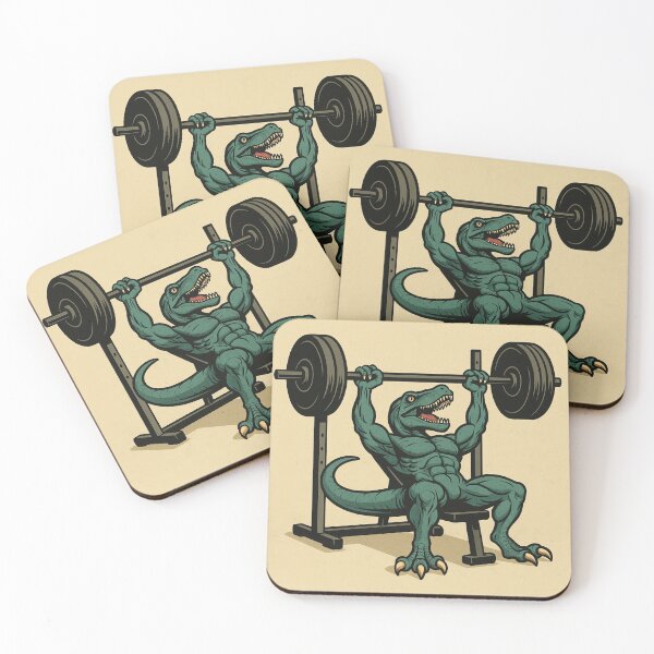 Item preview, Jacked velociraptor incline bench pressing  designed and sold by SwoleSaurus.