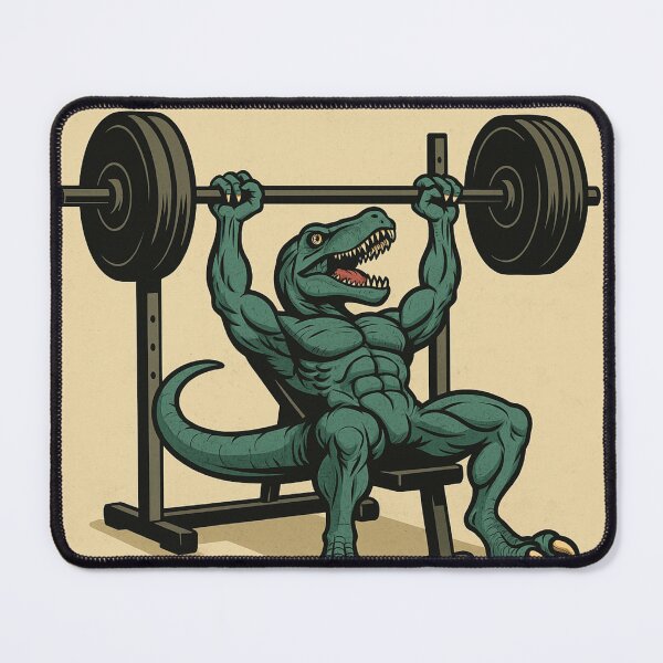 Item preview, Jacked velociraptor incline bench pressing  designed and sold by SwoleSaurus.