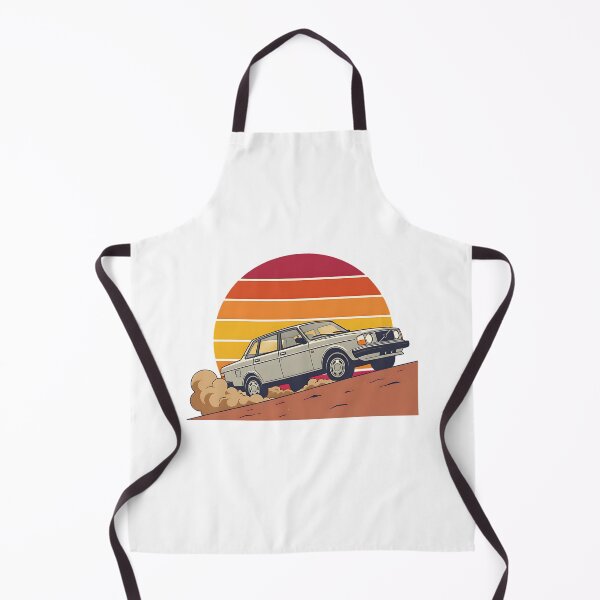 Item preview, Classic Volvo 240 Sedan Retro Sunset Off-Road designed and sold by Off-Road-Zone.