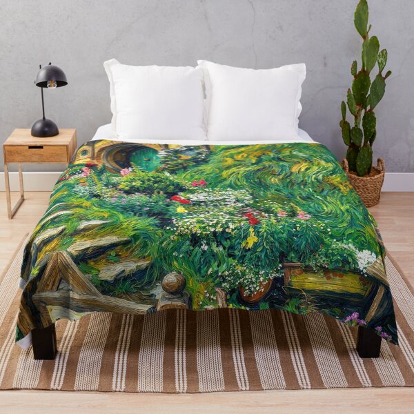 Item preview, Van Gogh Style Fantasy Burrow: No Admittance Sign designed and sold by Gravitylessarts.