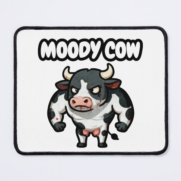 Item preview, Moody Cow - Fun Gift designed and sold by Quality-Custom-Designs.