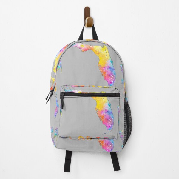 Item preview, Vibrant Watercolor Florida Map - Artistic Sunshine State Splash designed and sold by mashmosh.