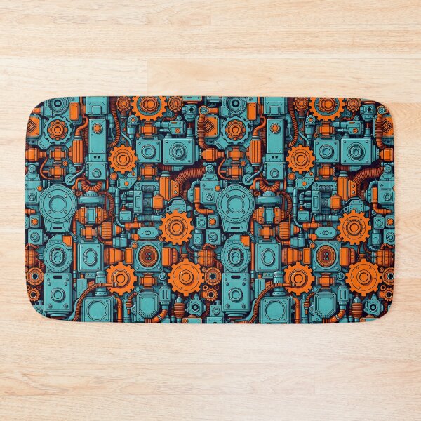 Item preview, Cyberpunk Tech Pattern – Industrial Sci-Fi Machine Art designed and sold by DanjerBoi.