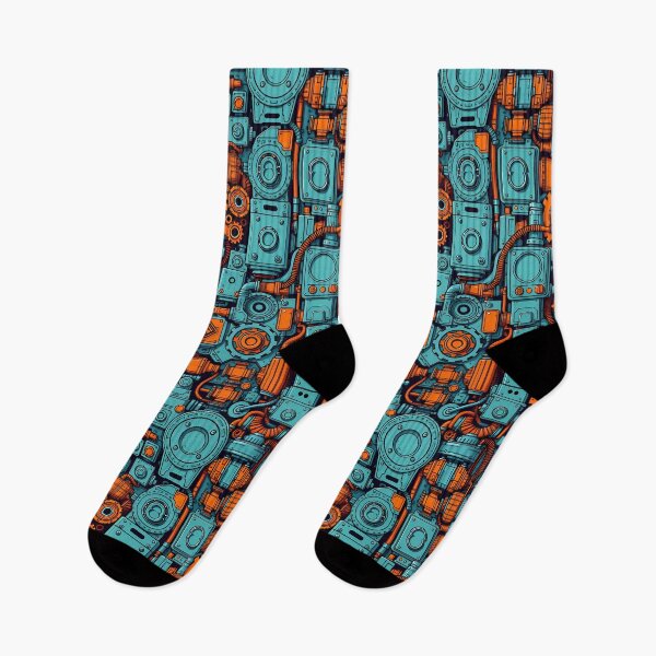 Item preview, Cyberpunk Tech Pattern – Industrial Sci-Fi Machine Art designed and sold by DanjerBoi.