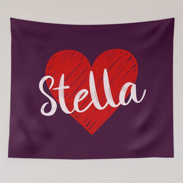 Item preview, Stella Name Red Heart  designed and sold by Jeallan Designs.