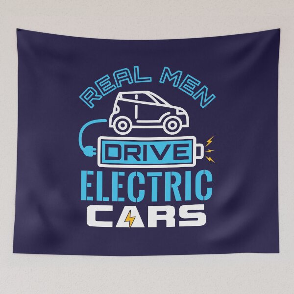 Item preview, Real Men Drive Electric Cars Plug In Vehicle designed and sold by jaygo.