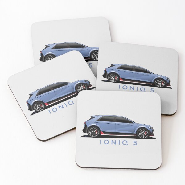 Item preview, Copy of Ioniq 5 N line White illustration designed and sold by blackdogshop.