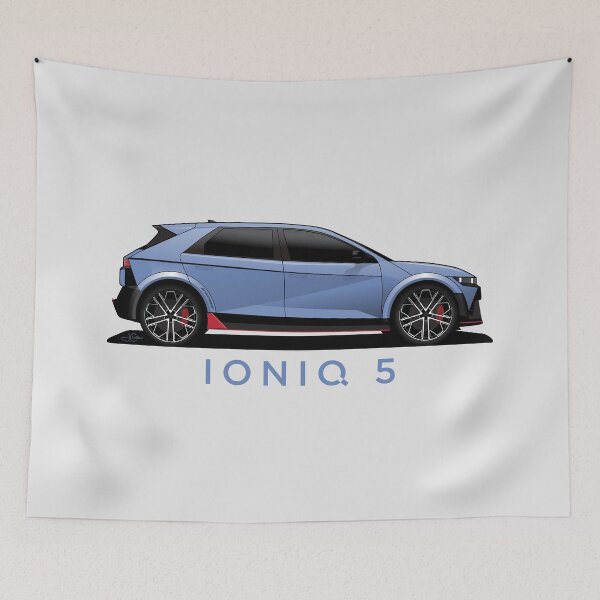 Item preview, Copy of Ioniq 5 N line White illustration designed and sold by blackdogshop.