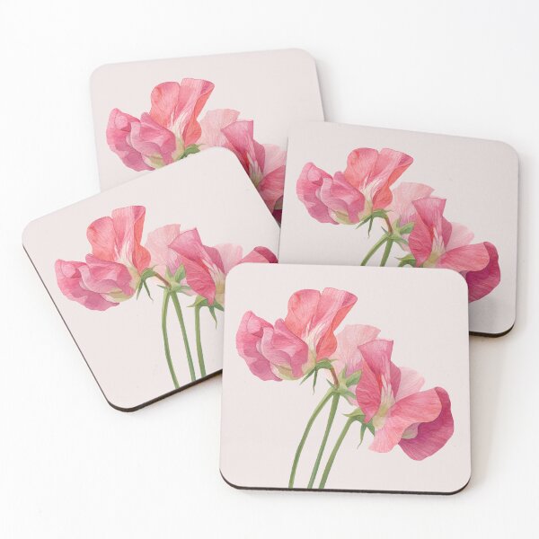Item preview, Pink Sweet Pea Flowers designed and sold by Violet Peonies.