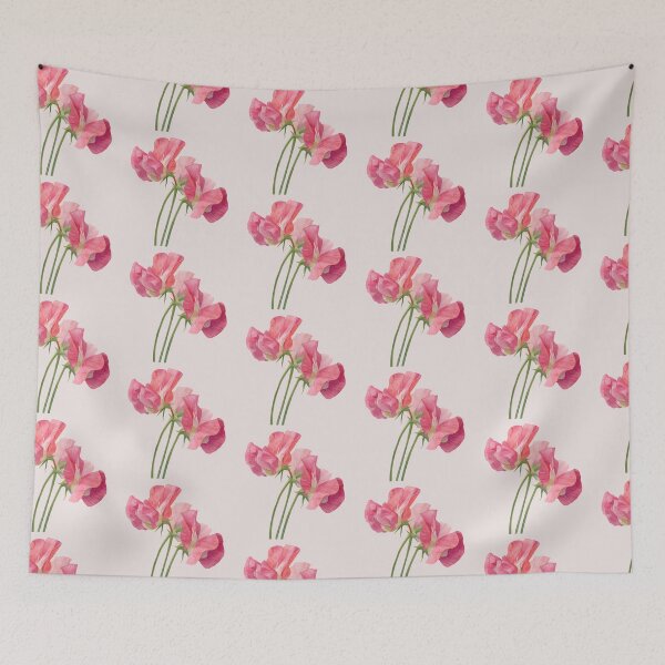 Item preview, Pink Sweet Pea Flowers designed and sold by Violet Peonies.