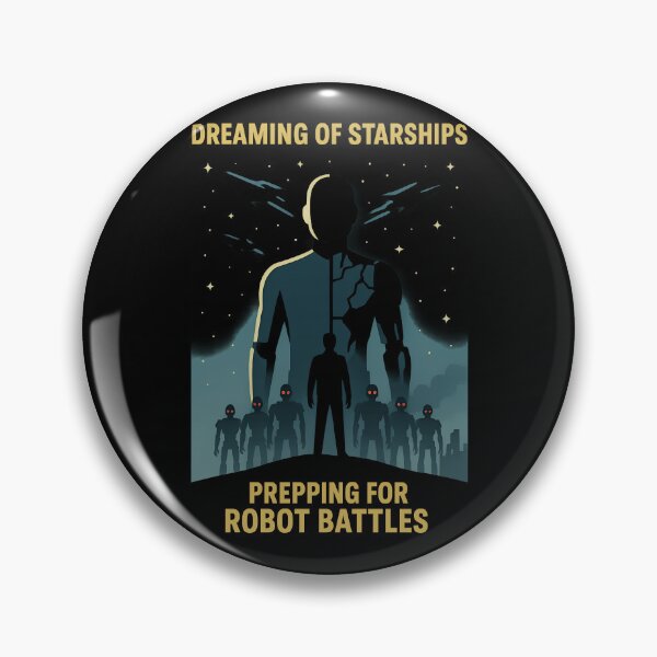 Item preview, Dreaming of Starships Prepping for Robot Battles designed and sold by TeeTimeTreasure.