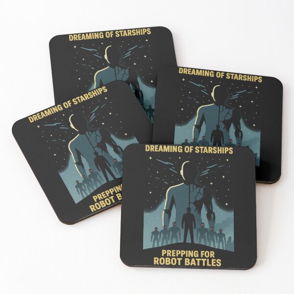 Item preview, Dreaming of Starships Prepping for Robot Battles designed and sold by TeeTimeTreasure.
