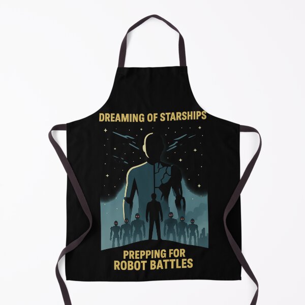 Item preview, Dreaming of Starships Prepping for Robot Battles designed and sold by TeeTimeTreasure.