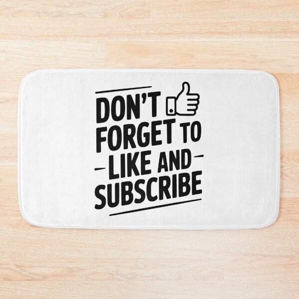 Item preview, Don't Forget to Like and Subscribe designed and sold by Frank Ring.