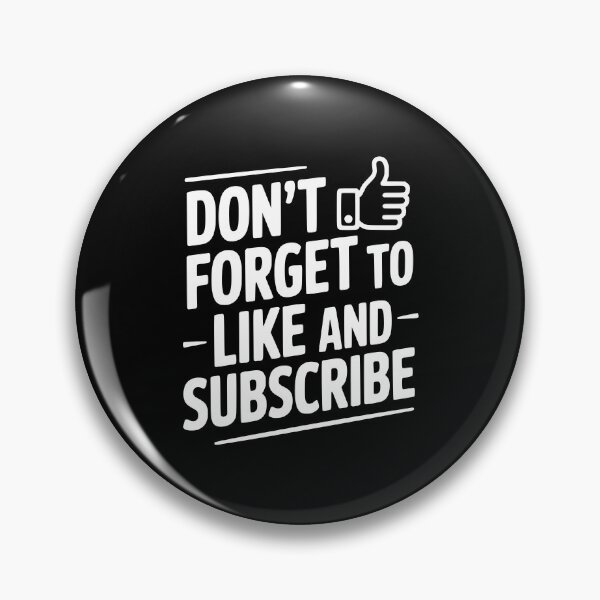 Item preview, Don't Forget to Like and Subscribe designed and sold by Frank Ring.