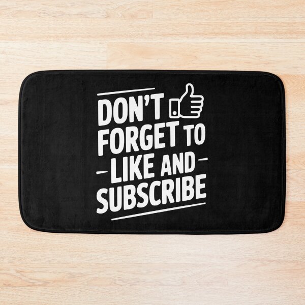 Item preview, Don't Forget to Like and Subscribe designed and sold by Frank Ring.