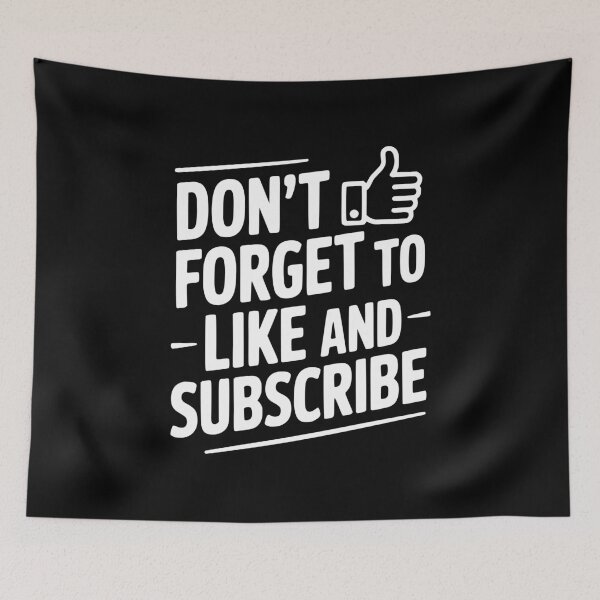 Item preview, Don't Forget to Like and Subscribe designed and sold by Frank Ring.