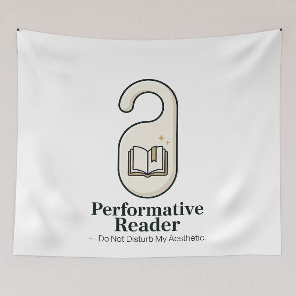 Item preview, Performative Reader Reading Meme Aesthetic designed and sold by elderberry.