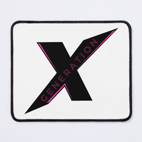 Item preview, Generation X Logo • Black & Pink Identity • Bold Dark-Mode X Symbol designed and sold by BROHLine Studio.