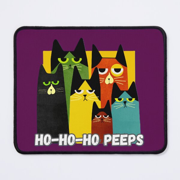 Item preview, Ho-Ho-Ho Peeps Funny Cats Christmas designed and sold by Lovemountain.
