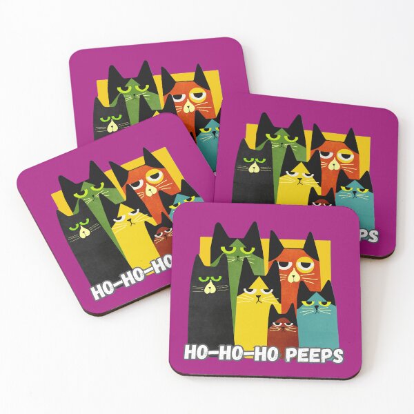 Item preview, Ho-Ho-Ho Peeps Funny Cats Christmas designed and sold by Lovemountain.