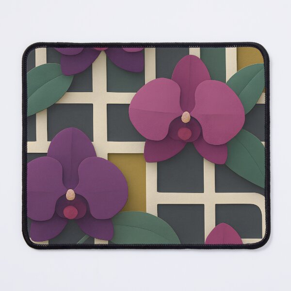 Item preview, Squared Lattice x Orchidaceae Art Print – Exotic Orchid Palette designed and sold by Artsy-With.