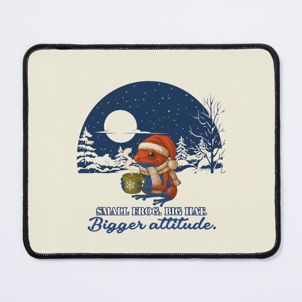 Item preview, SMALL FROG. BIG HAT. BIGGER ATTITUDE. designed and sold by Pawethic Prints Studio.
