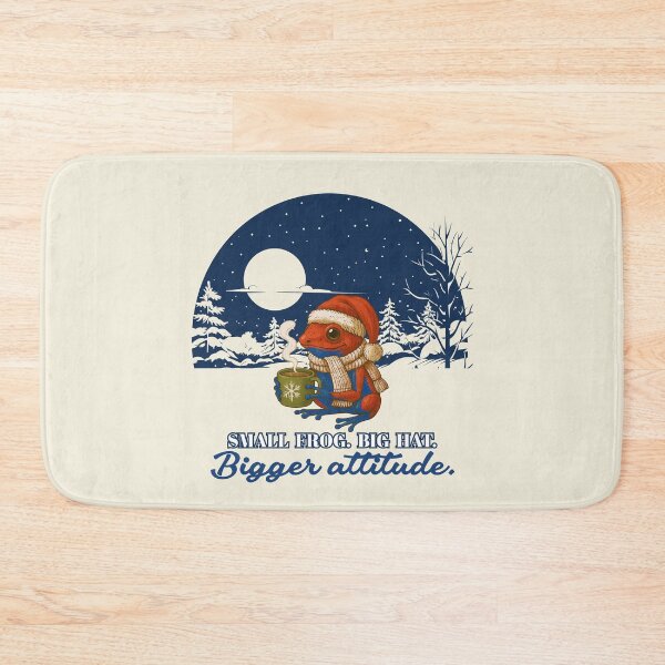 Item preview, SMALL FROG. BIG HAT. BIGGER  ATTITUDE. designed and sold by Pawethic Prints Studio.