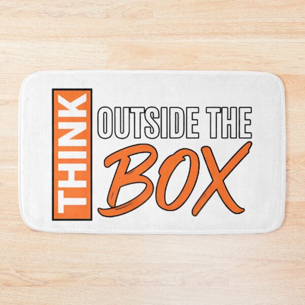 Item preview, Think Outside The Box - Motivational Typography Quote designed and sold by TobaGallery868.