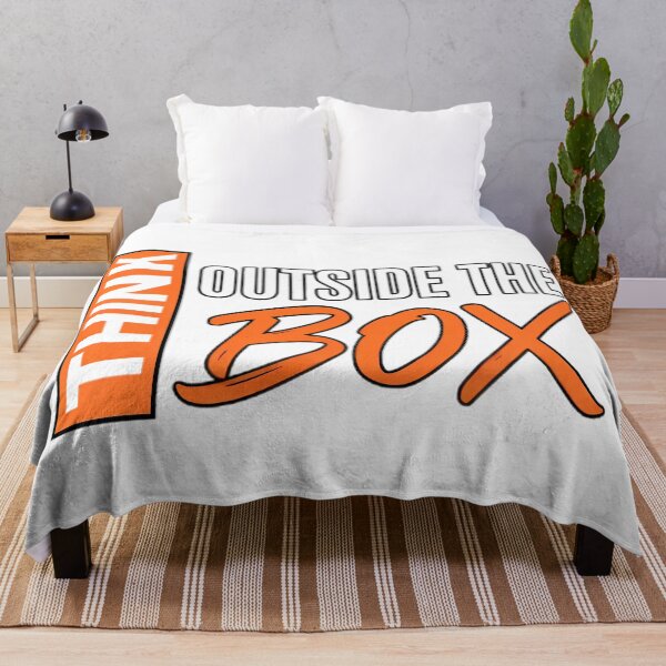 Item preview, Think Outside The Box - Motivational Typography Quote designed and sold by TobaGallery868.