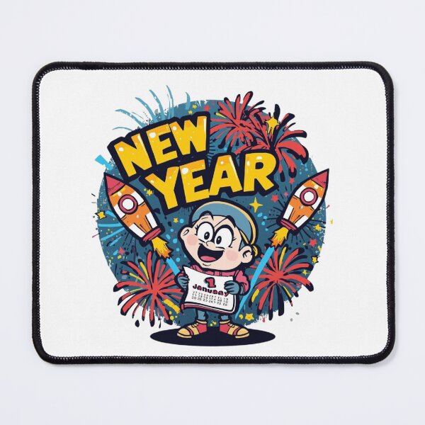 Item preview, New Year Blast – Cute Cartoon Celebration Design designed and sold by Activity01.