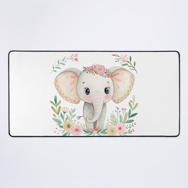 Item preview, Gentle Boho Baby Elephant Art | Nursery Wall Art & Children's Decor designed and sold by asliberry.