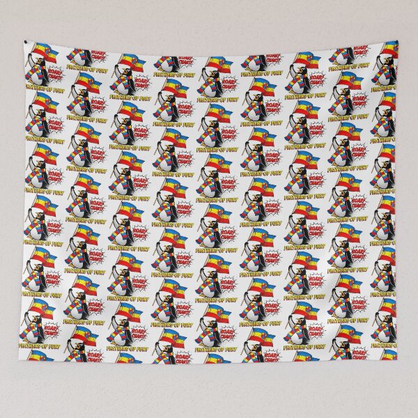 Item preview, Comic Book Sports Fan Penguin Feathers of Fury designed and sold by SholoStudio.