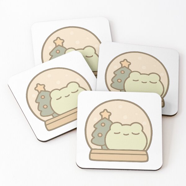 Item preview, Kawaii Mochi Christmas Globe Frog designed and sold by BluesSketchbook.