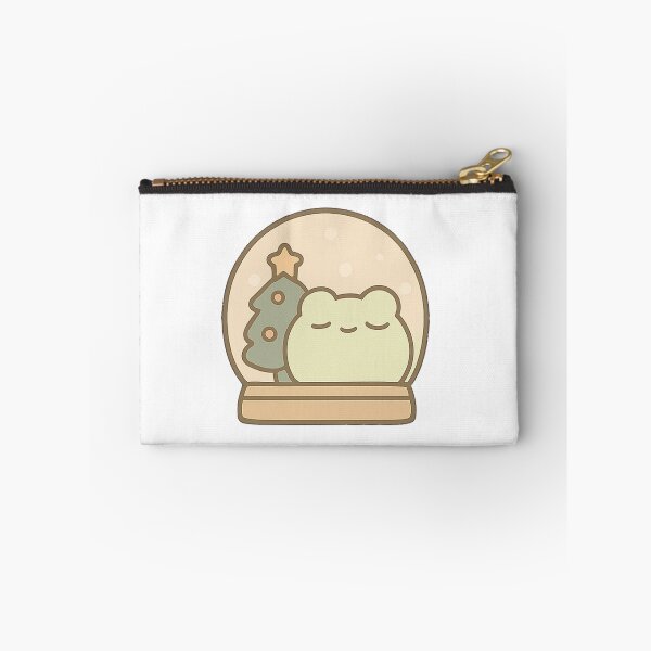 Item preview, Kawaii Mochi Christmas Globe Frog designed and sold by BluesSketchbook.